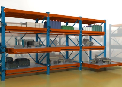 Стационарные стеллажи складские